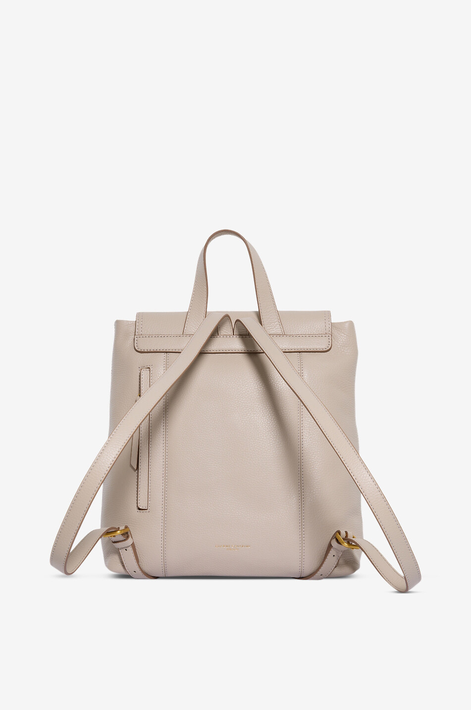 GIANNI CHIARINI Sac à dos en cuir grainé Vicky Femme BLANC CASSE 3