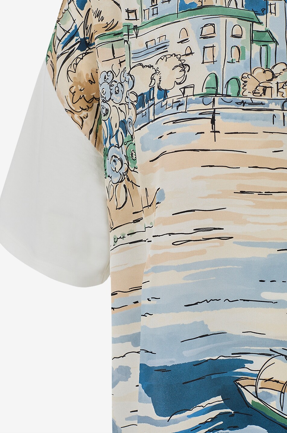 WEEKEND MAX MARA Terzo printed cotton crew-neck T-shirt Women LIGHT BLUE 3