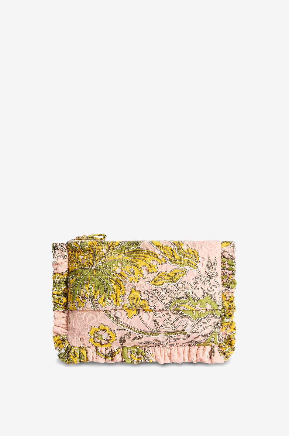 LA DOUBLEJ Pochette en coton à volants Hand Pochette Swathe Sangallo Lace Femme MULTICOLORE 2