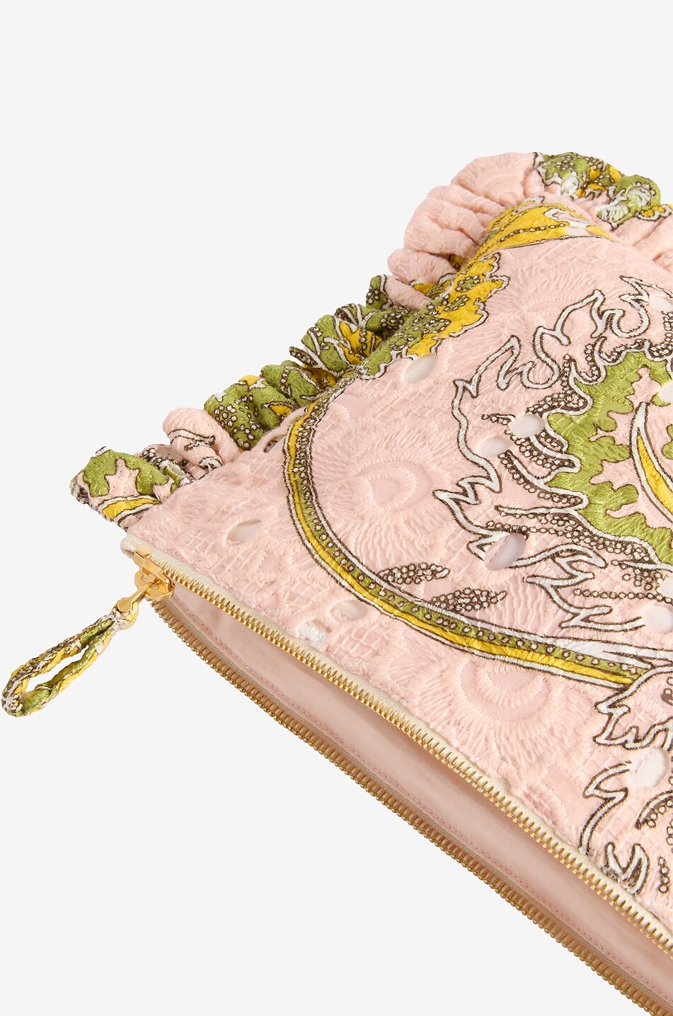 LA DOUBLEJ Pochette en coton à volants Hand Pochette Swathe Sangallo Lace Femme MULTICOLORE 3