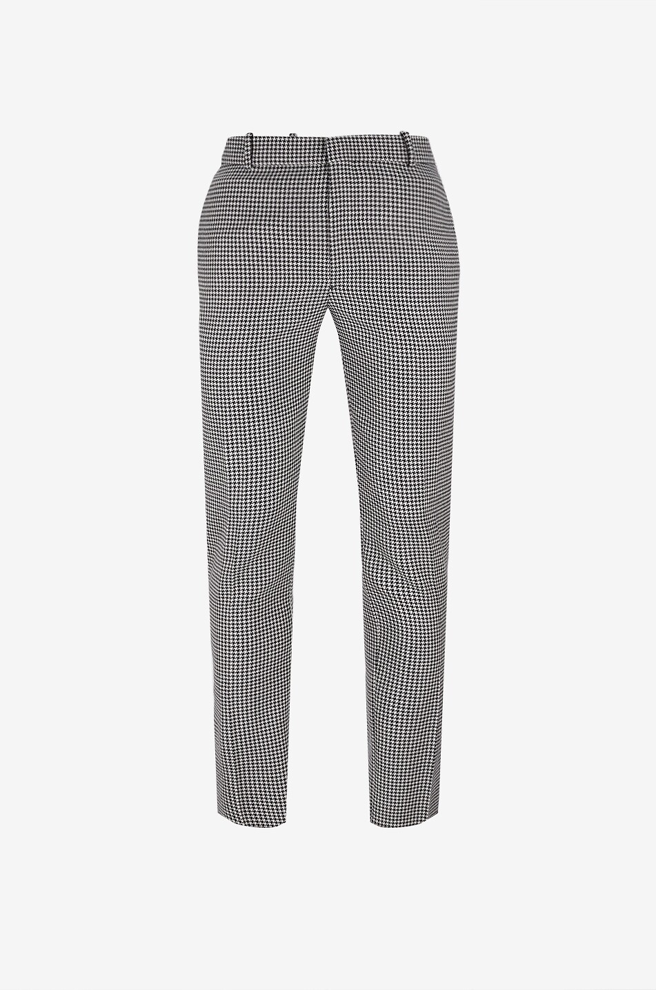Pantalon de costume pied-de-poule en laine