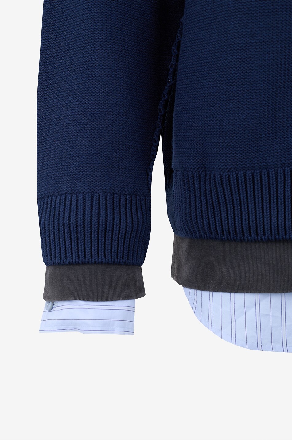 BALENCIAGA Sweat-shirt à capuche oversize en coton doublé Homme BLEU FONCE 3