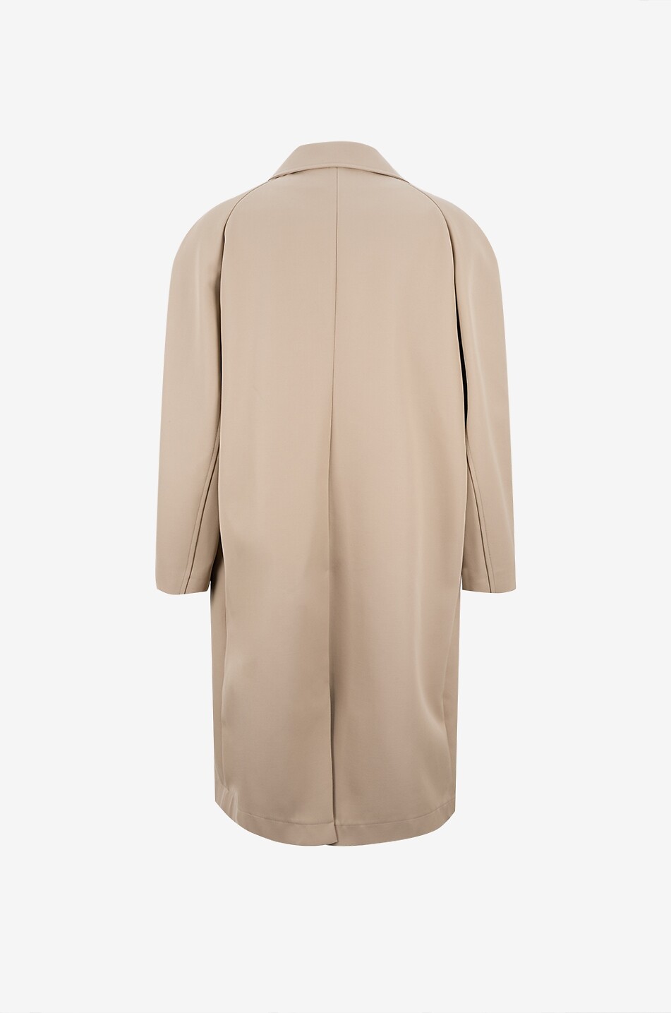 LEMAIRE Manteau long oversize en laine et coton mélangé Homme Beige Foncé 2