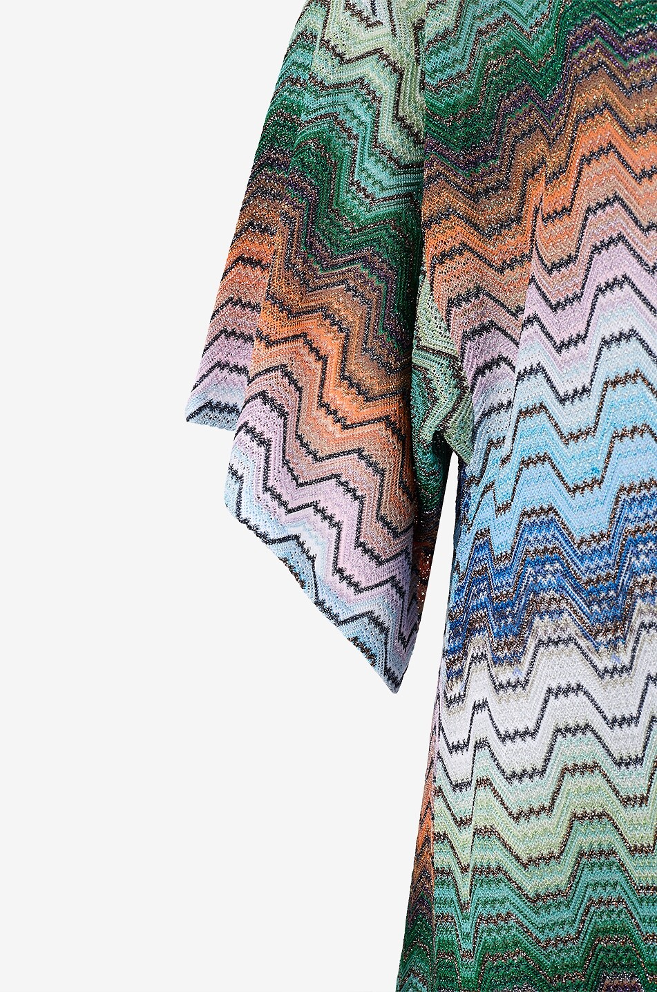 MISSONI Beach tunic oversized V-neck in blended viscose Women MULTI COLOURED 3