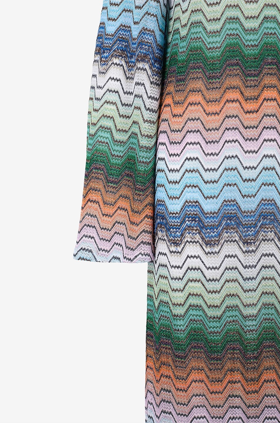 MISSONI Caftan long striped flared-sleeve mixed viscose kaftan Women MULTI COLOURED 3