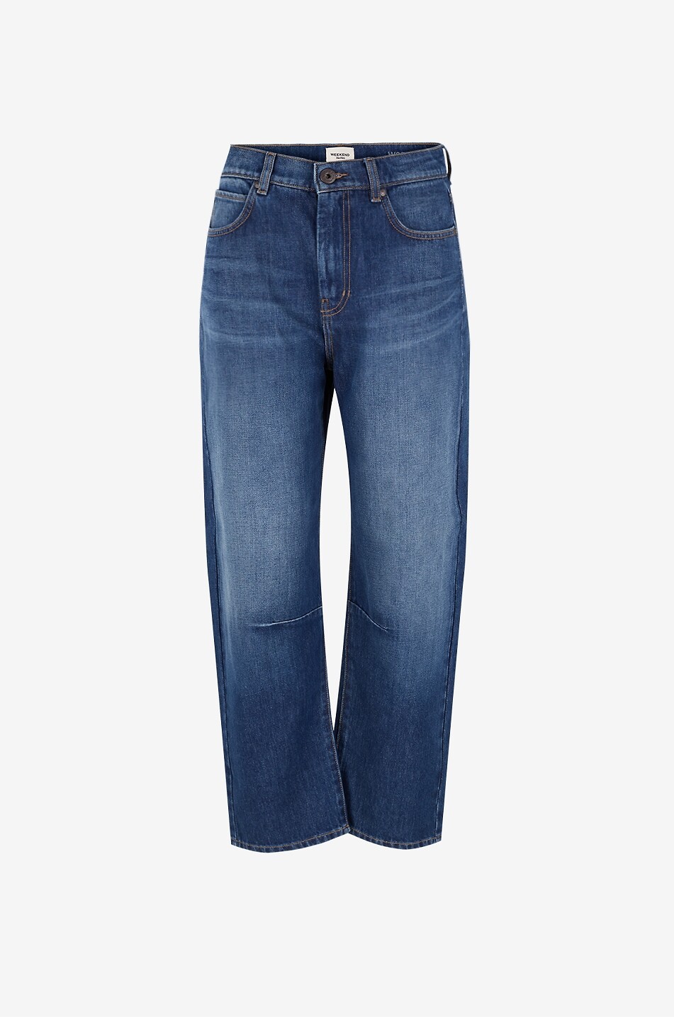 WEEKEND MAX MARA Caduca cropped barrel-leg jeans Women DARK BLUE 1