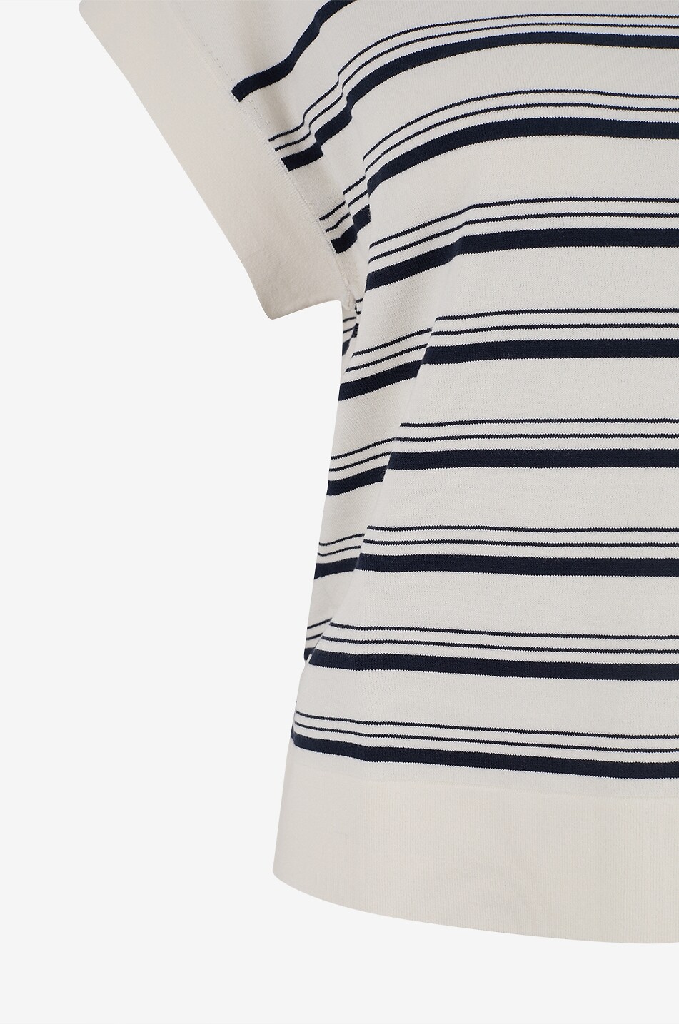 WEEKEND MAX MARA Gestreiftes Rundhals-T-Shirt aus Viskose-Jersey Ufo Damen Hellbeige 3