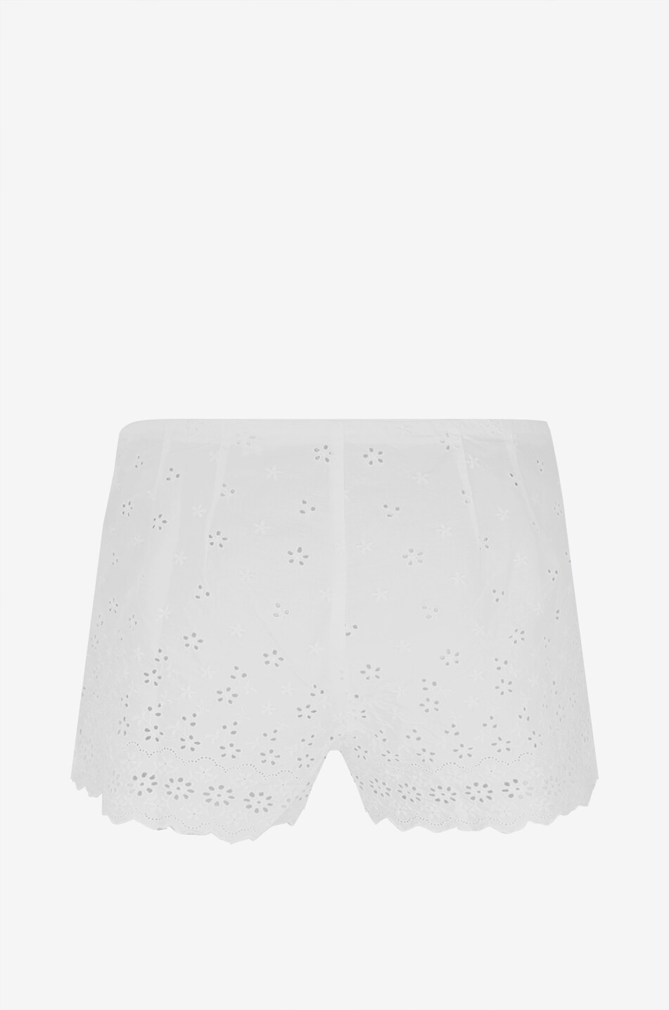 DÔEN Short à broderies anglaises en coton Arda Salt Femme BLANC 2