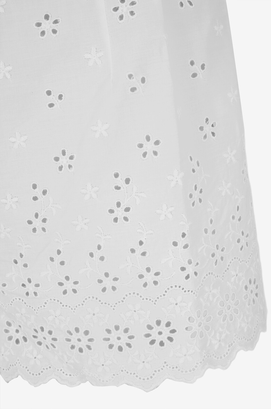 DÔEN Short à broderies anglaises en coton Arda Salt Femme BLANC 3