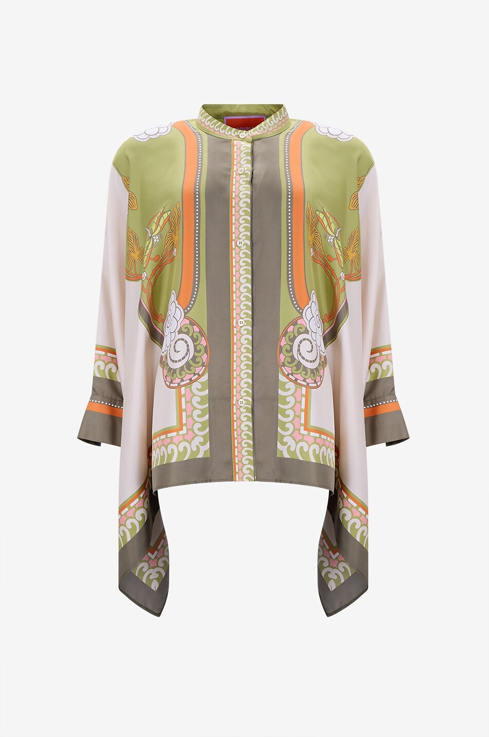 Chemise ample imprimée en soie Foulard Ambrosia Placée