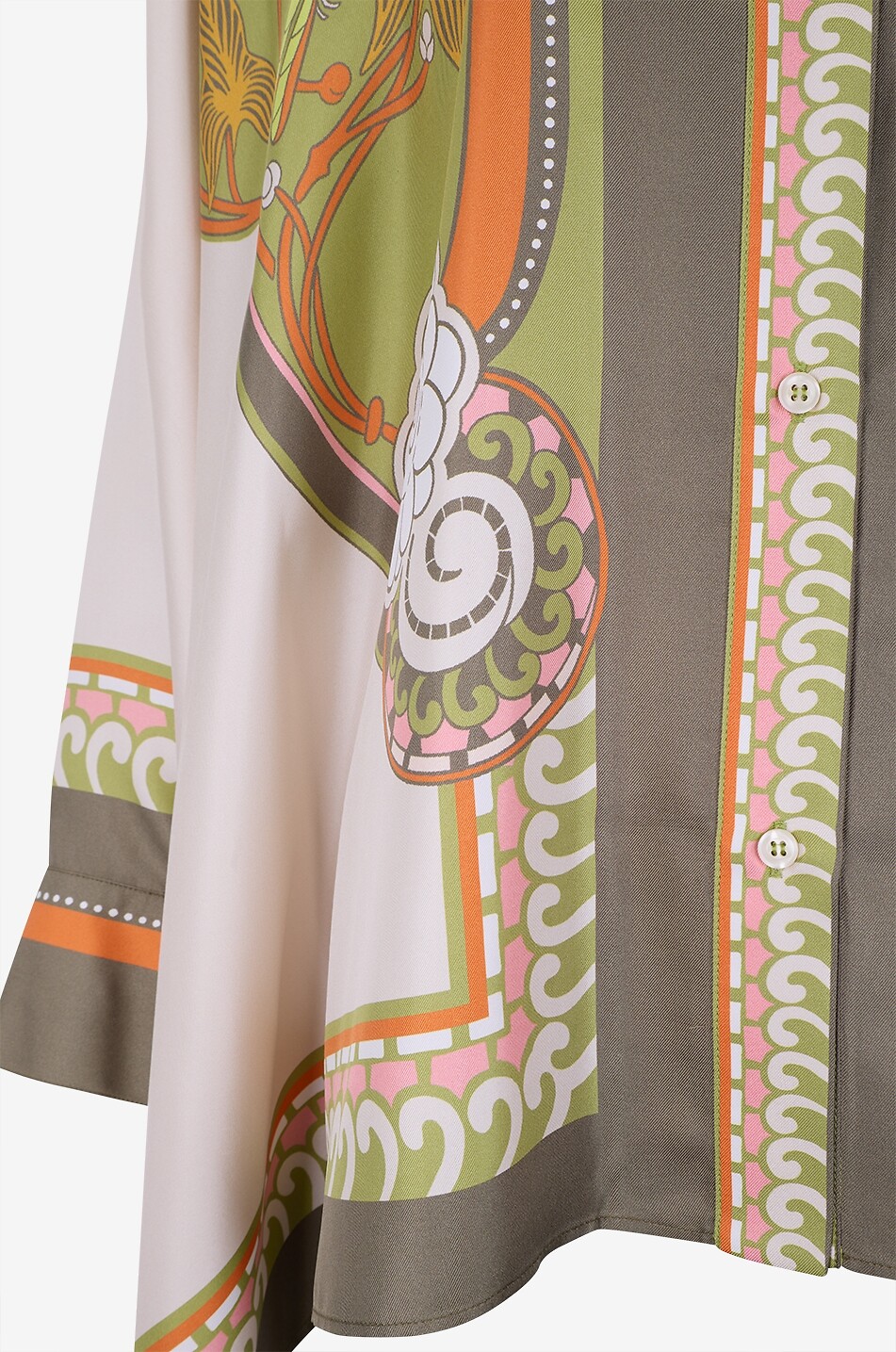 LA DOUBLEJ Chemise ample imprimée en soie Foulard Ambrosia Placée Femme MULTICOLORE 3