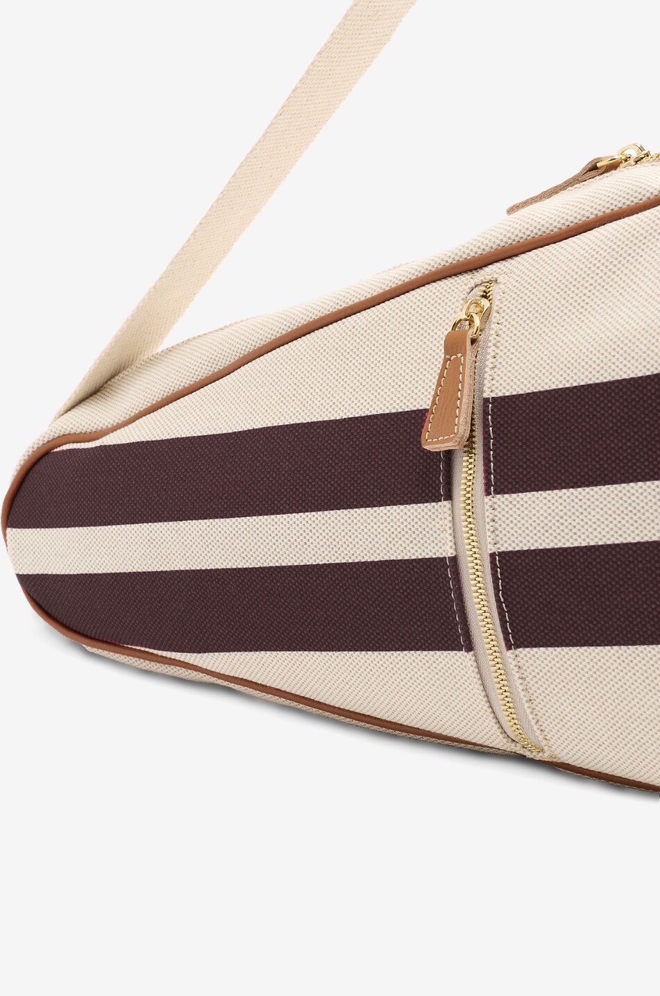 MY STYLE BAGS Go-To striped cotton tennis racket cover Men DARK BROWN 3