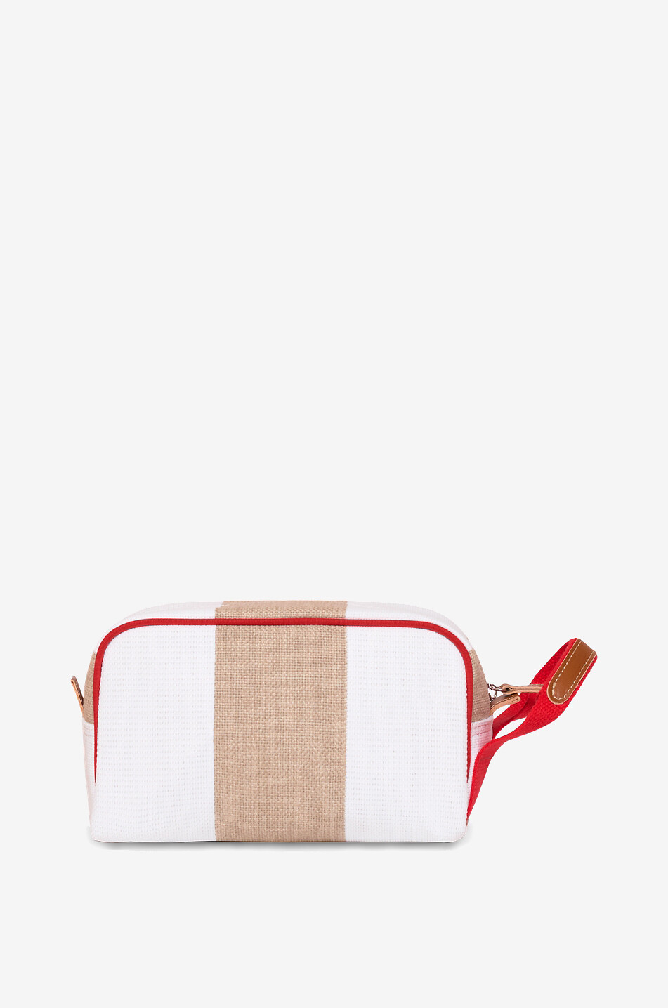 Boston Stripe striped cotton canvas toiletry bag