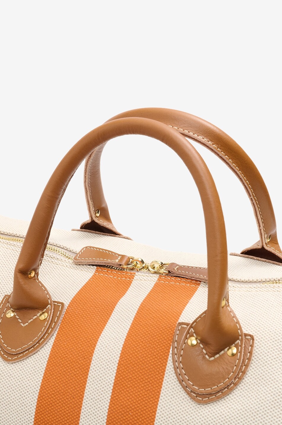 MY STYLE BAGS Harvard Large The Go-To striped cotton travel bag Men ORANGE 3