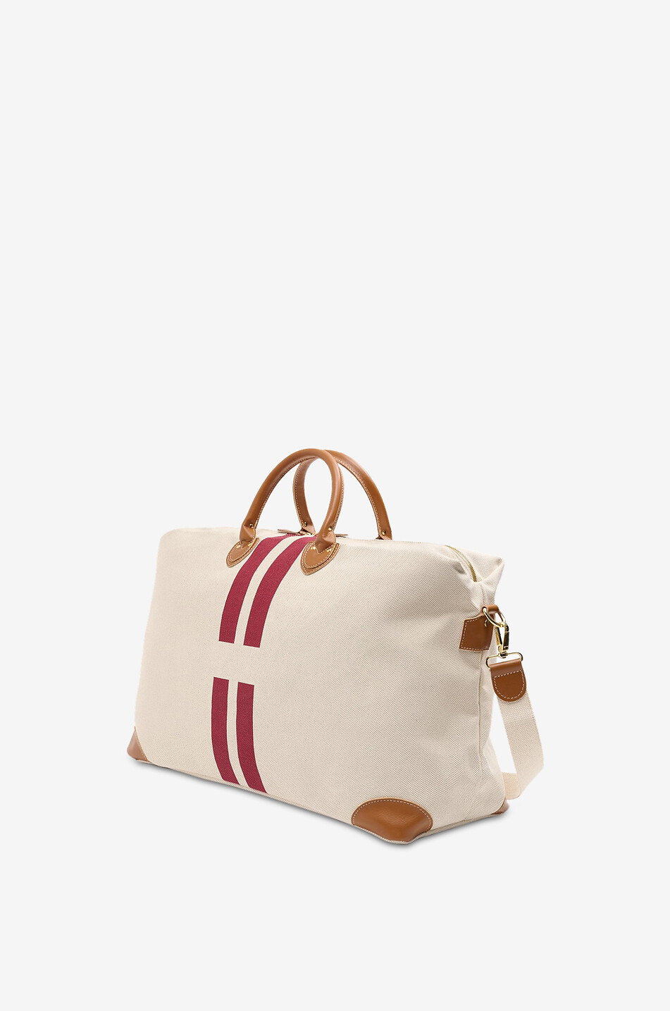 MY STYLE BAGS Harvard Large The Go-To striped cotton travel bag Men DARK RED 2