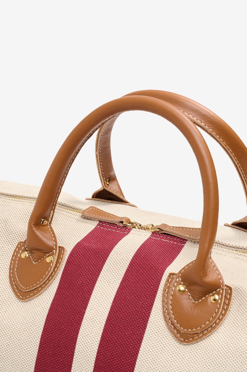 MY STYLE BAGS Harvard Large The Go-To striped cotton travel bag Men DARK RED 3