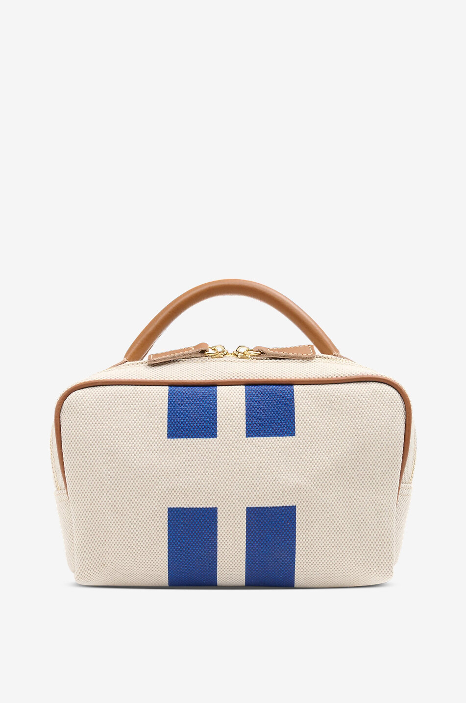 MY STYLE BAGS Go-To striped cotton canvas toiletry bag Men MEDIUM BLUE 1