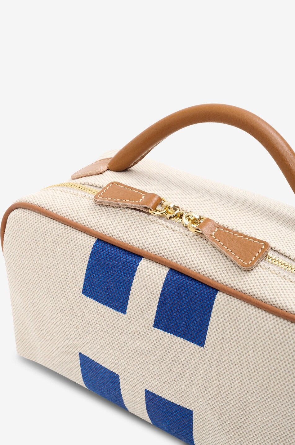 MY STYLE BAGS Go-To striped cotton canvas toiletry bag Men MEDIUM BLUE 3