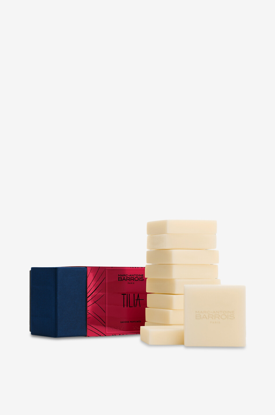 Coffret 10 savons parfumés d'invité TILIA - 10 x 25g