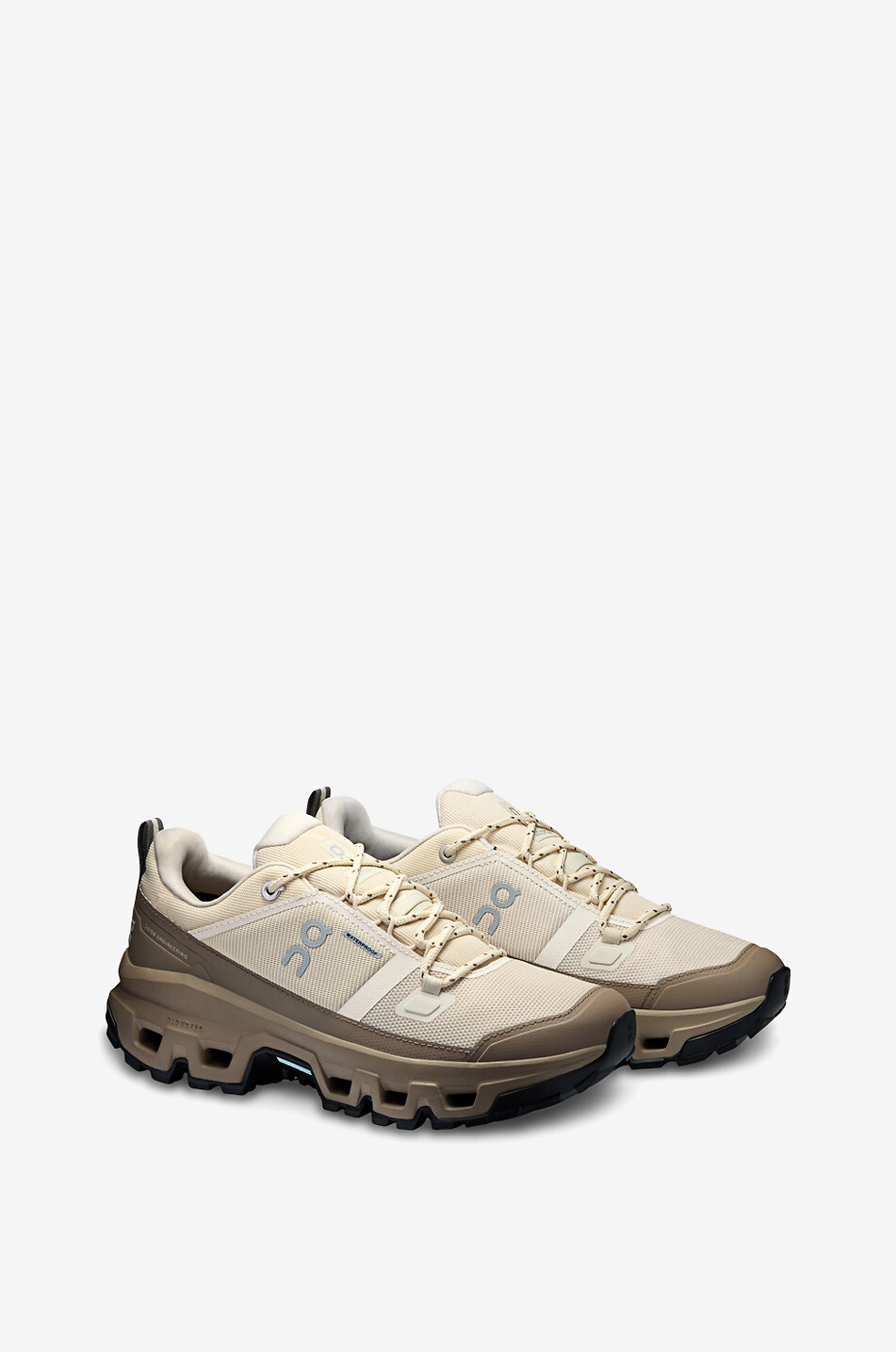 ON Wasserdichte niedrige Schnürsneakers Cloudrock Low Waterproof Damen BEIGE 2