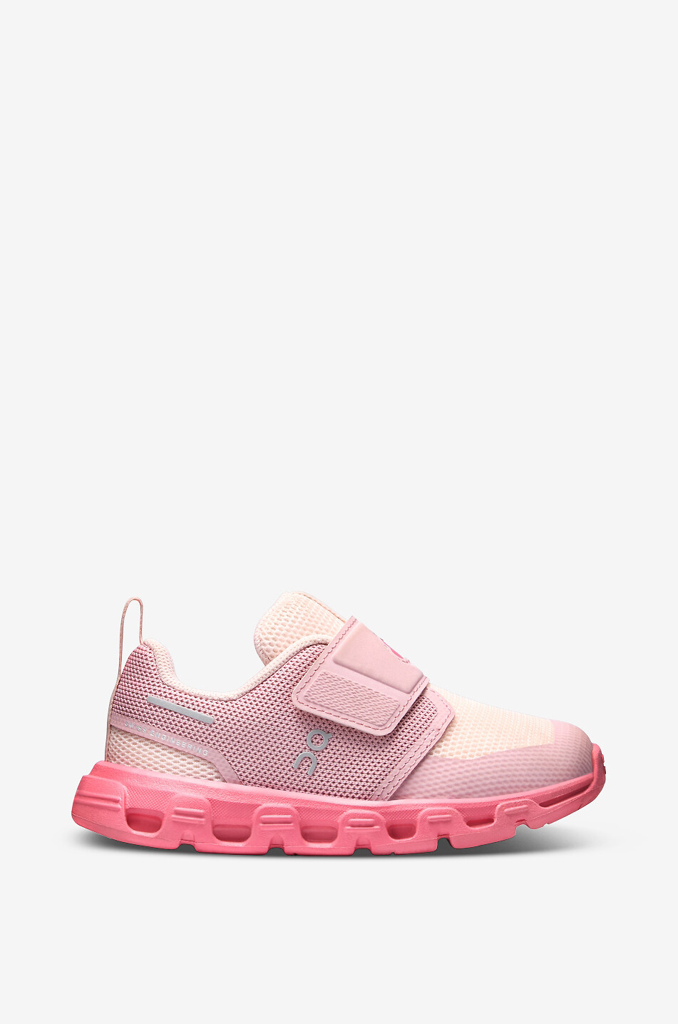 ON Cloud Dash low-top girls sneakers with Velcro straps Girl PINK 1