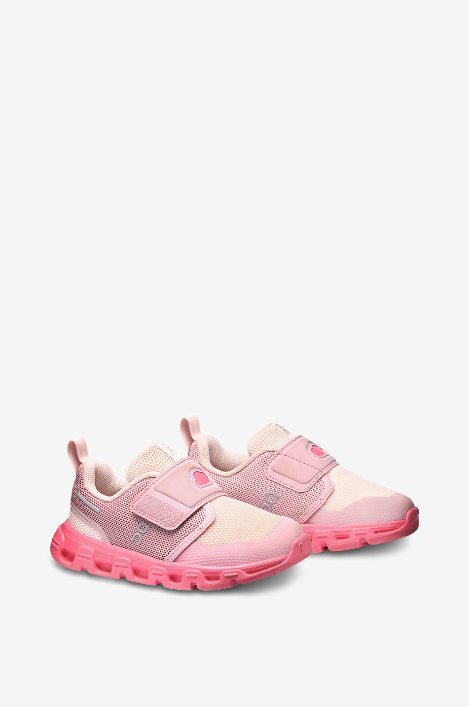 ON Cloud Dash low-top girls sneakers with Velcro straps Girl PINK 2
