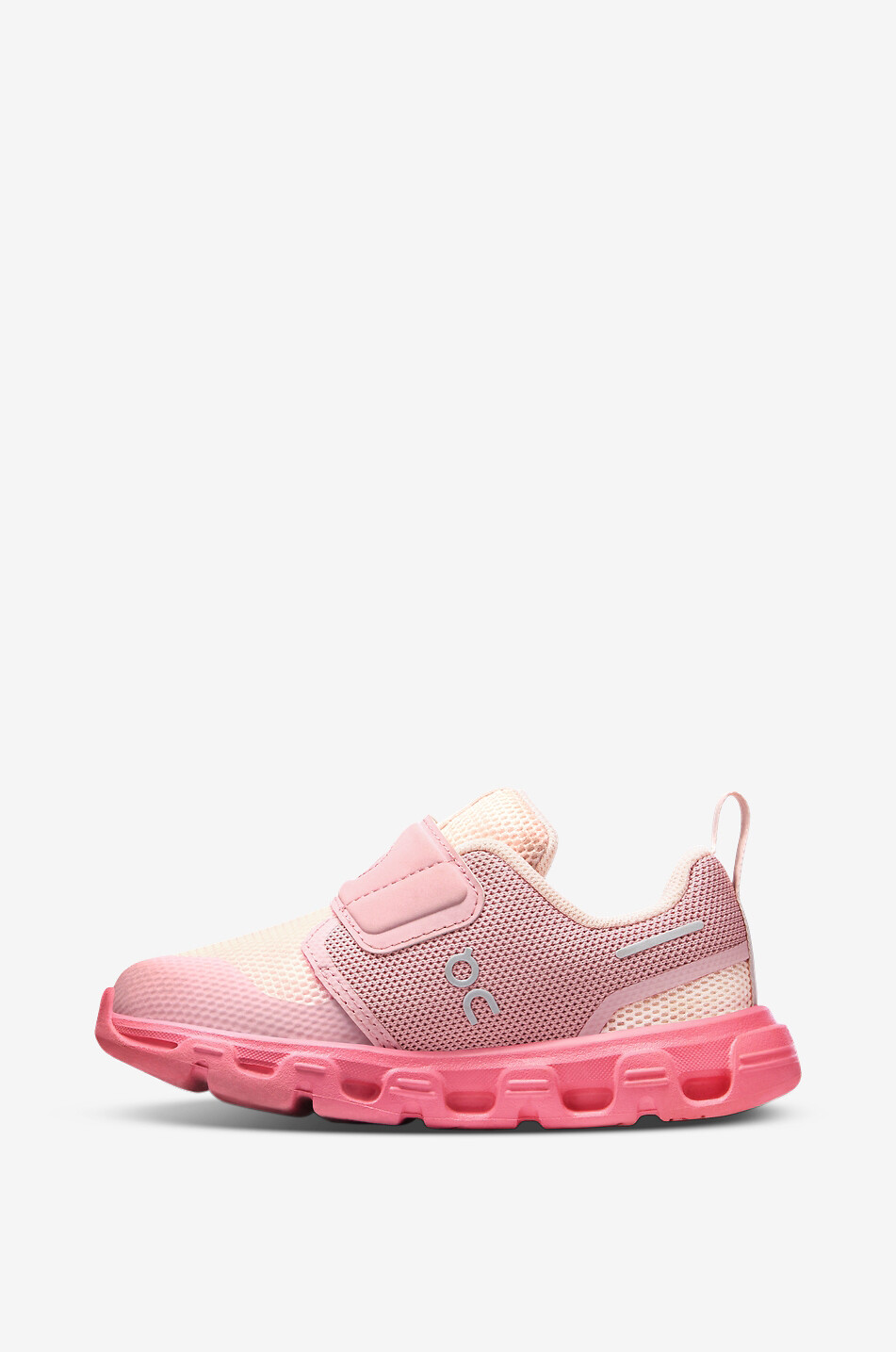 ON Cloud Dash low-top girls sneakers with Velcro straps Girl PINK 4