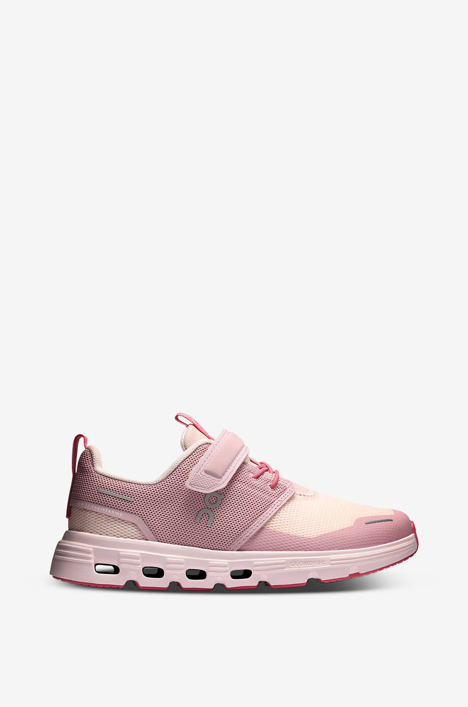 ON Cloud Play 2 low-top girl's sneakers with Velcro straps Girl PINK 1