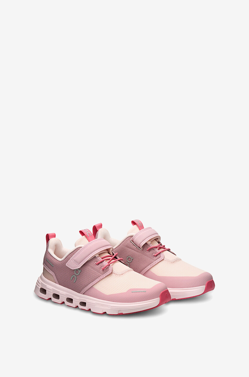 ON Cloud Play 2 low-top girl's sneakers with Velcro straps Girl PINK 2