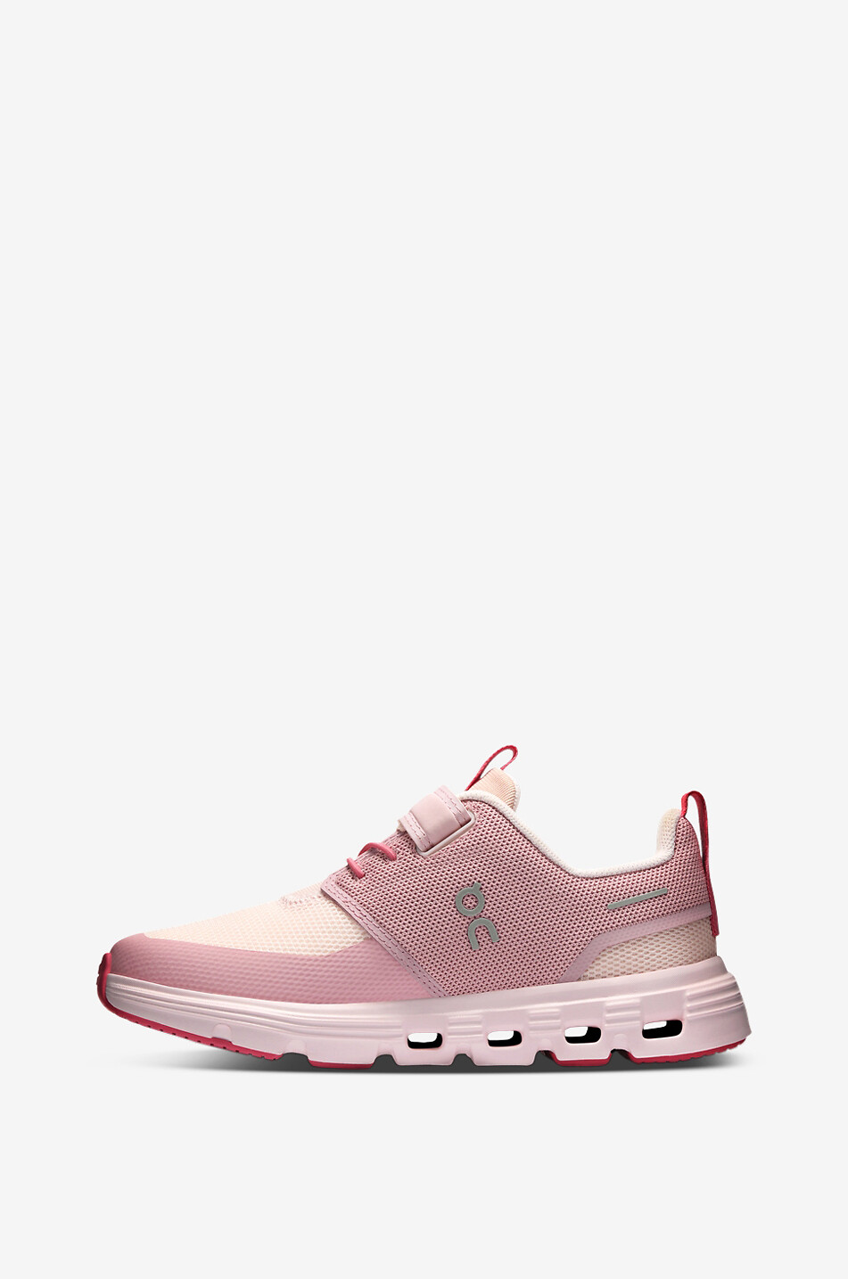ON Cloud Play 2 low-top girl's sneakers with Velcro straps Girl PINK 4