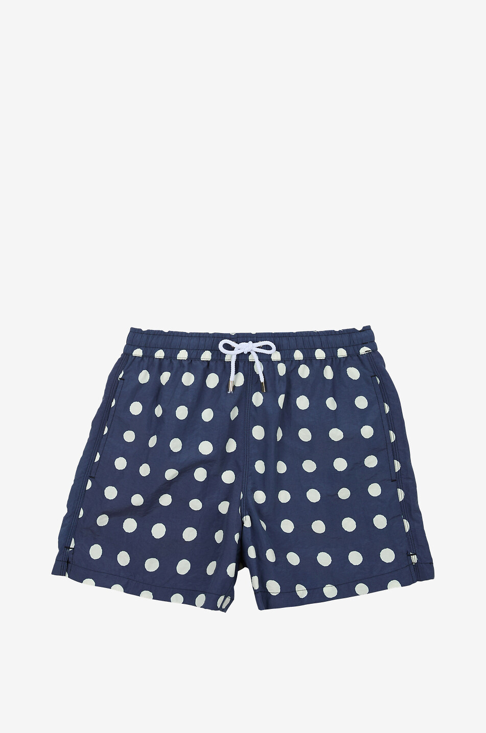 DRAKES Polka Dot microfibres swim shorts Men BLUE 1
