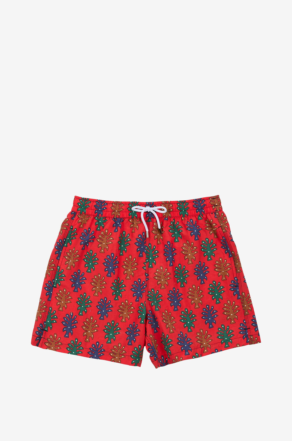 DRAKES Trees microfibres swim shorts Men RED 1