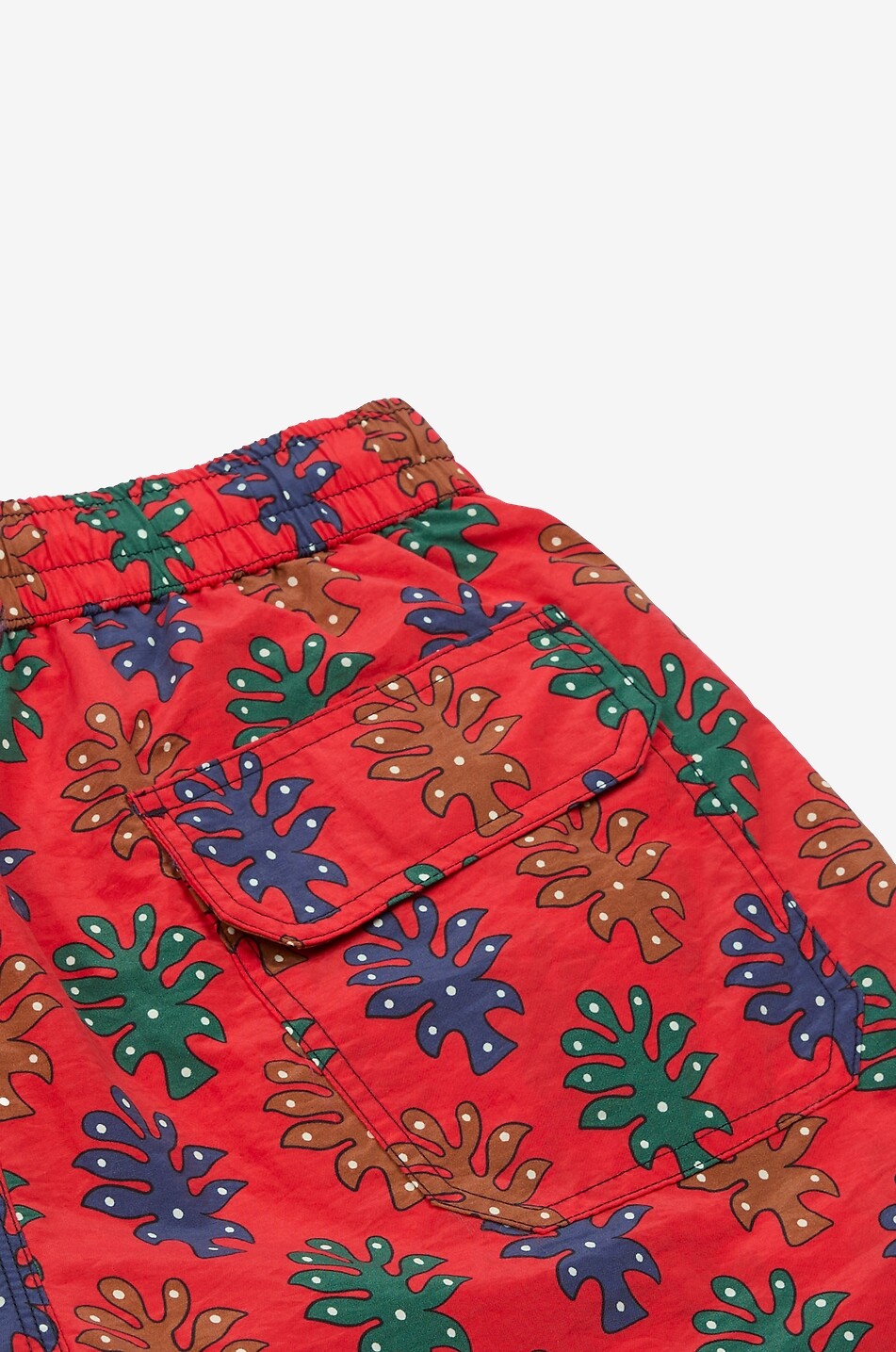 DRAKES Trees microfibres swim shorts Men RED 2