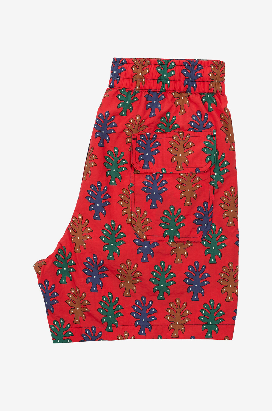 DRAKES Trees microfibres swim shorts Men RED 3