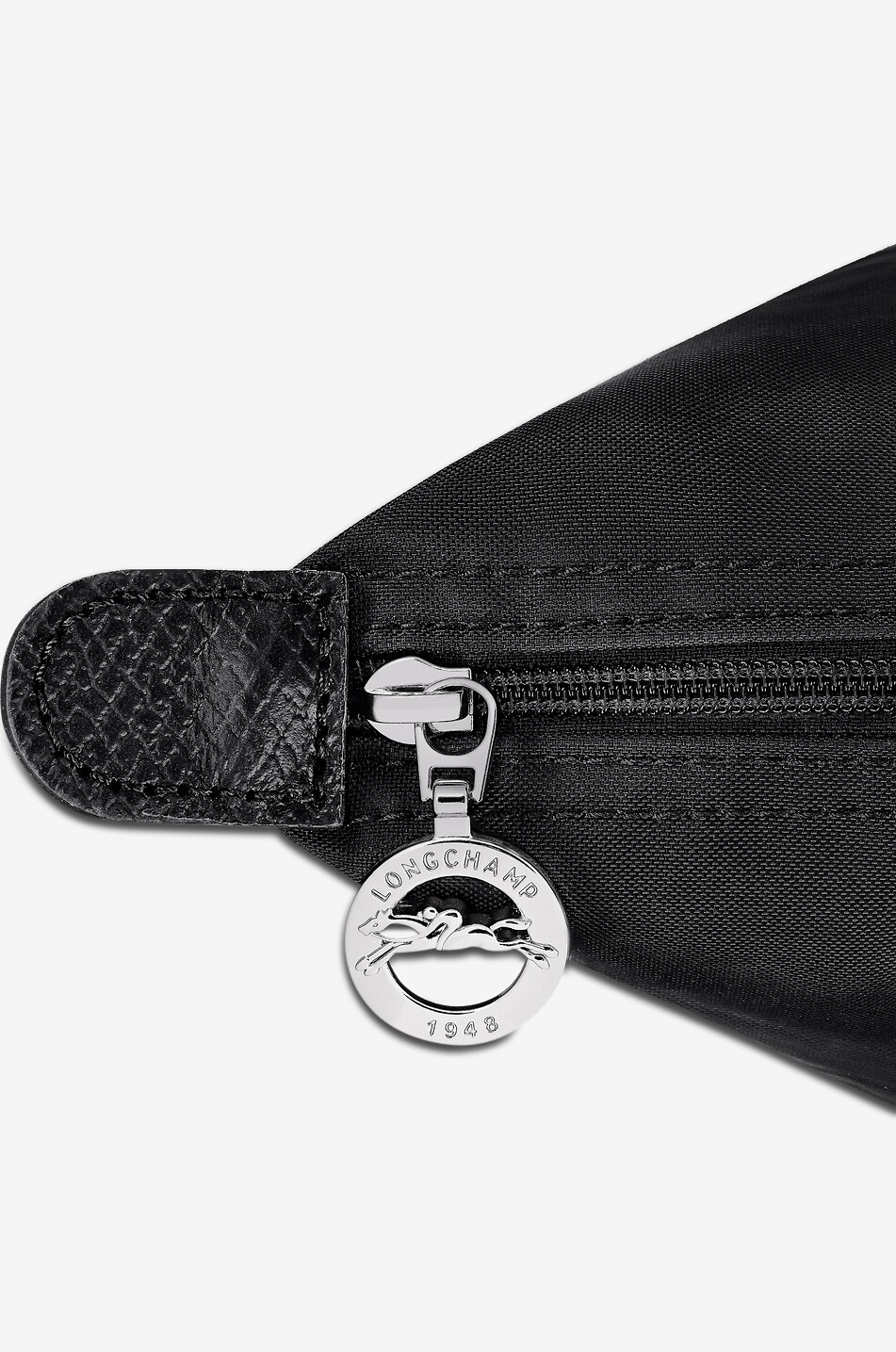 LONGCHAMP Sac cabas en toile et cuir Le Pliage One S Femme NOIR 6