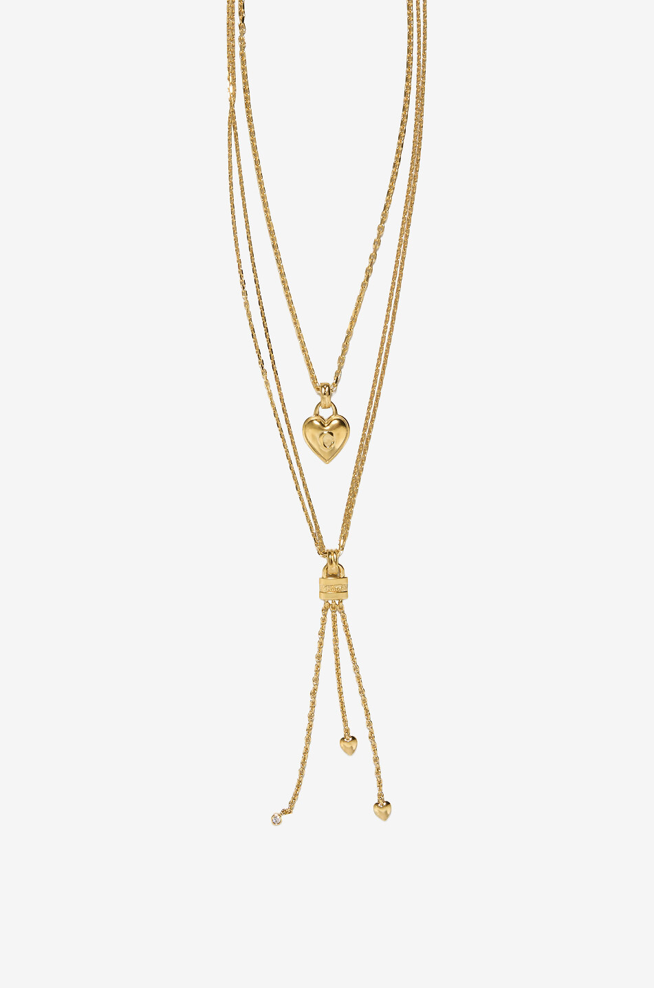 CHLOE Collier triple doré à pendentif Chloé Mini Paddington Femme DORE 1