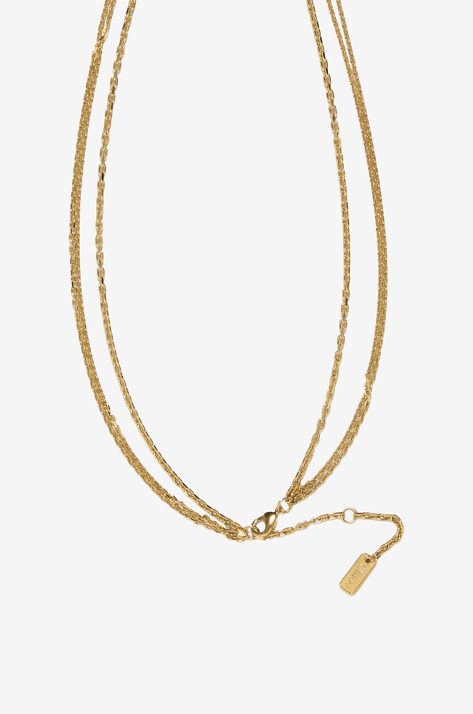CHLOE Collier triple doré à pendentif Chloé Mini Paddington Femme DORE 2