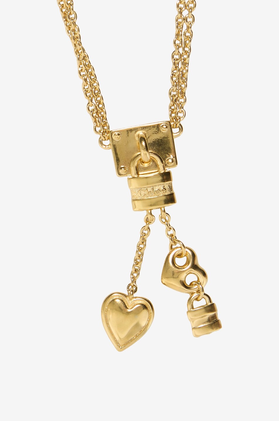 CHLOE Goldene Choker-Halskette mit Anhänger Chloé Mini Paddington Damen GOLDEN 2