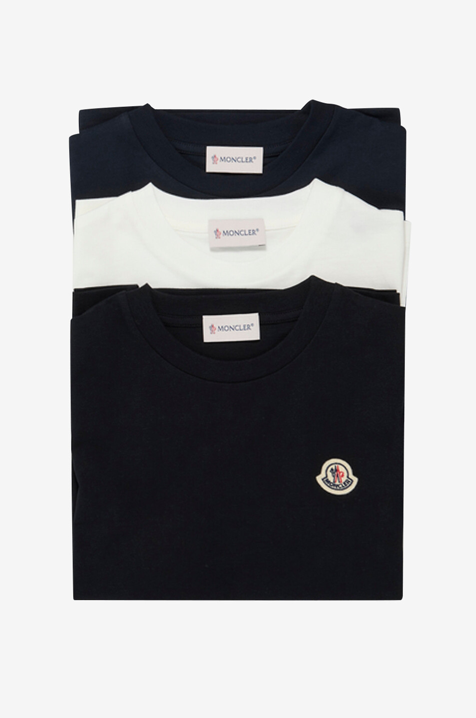 Set of 3 boys' short-sleeved cotton T-shirts