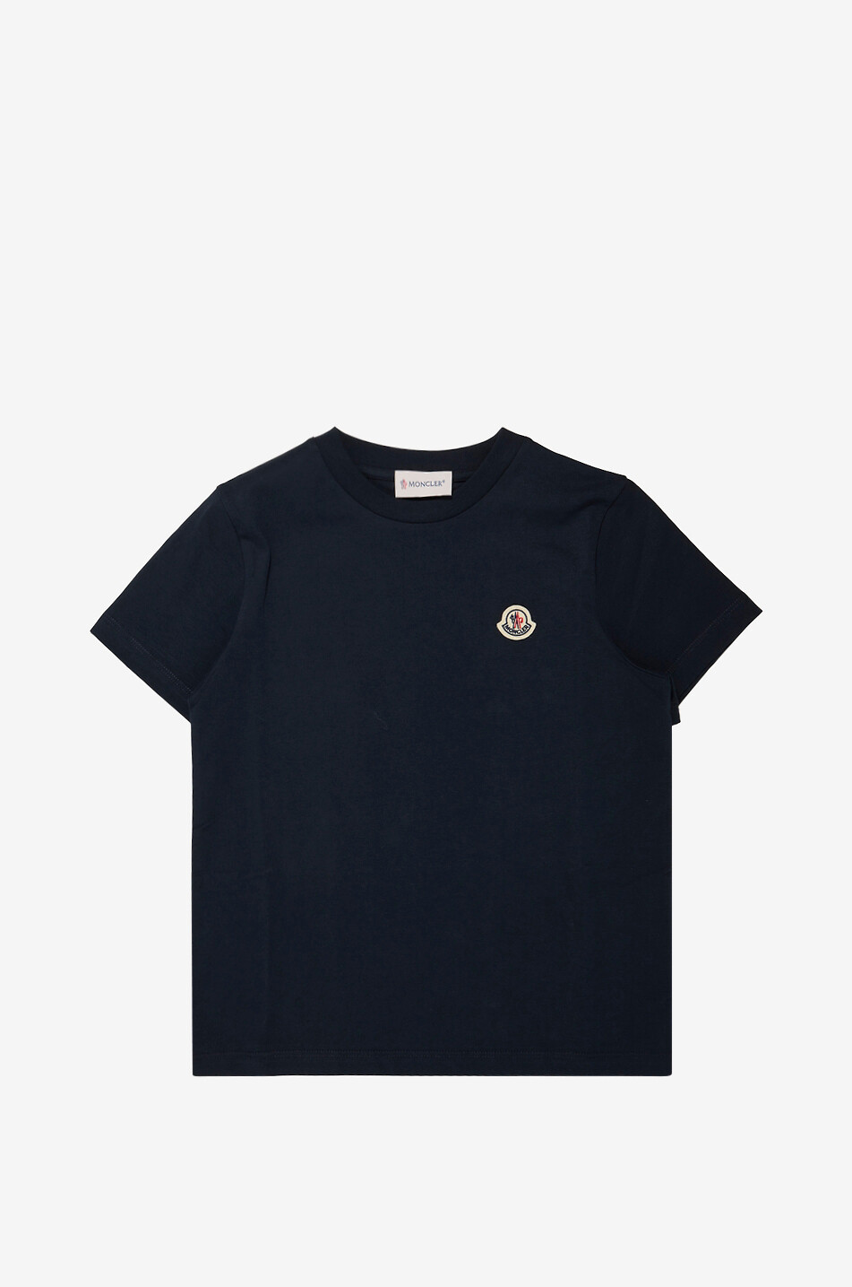 MONCLER Set of 3 boys' short-sleeved cotton T-shirts Boy DARK BLUE 6