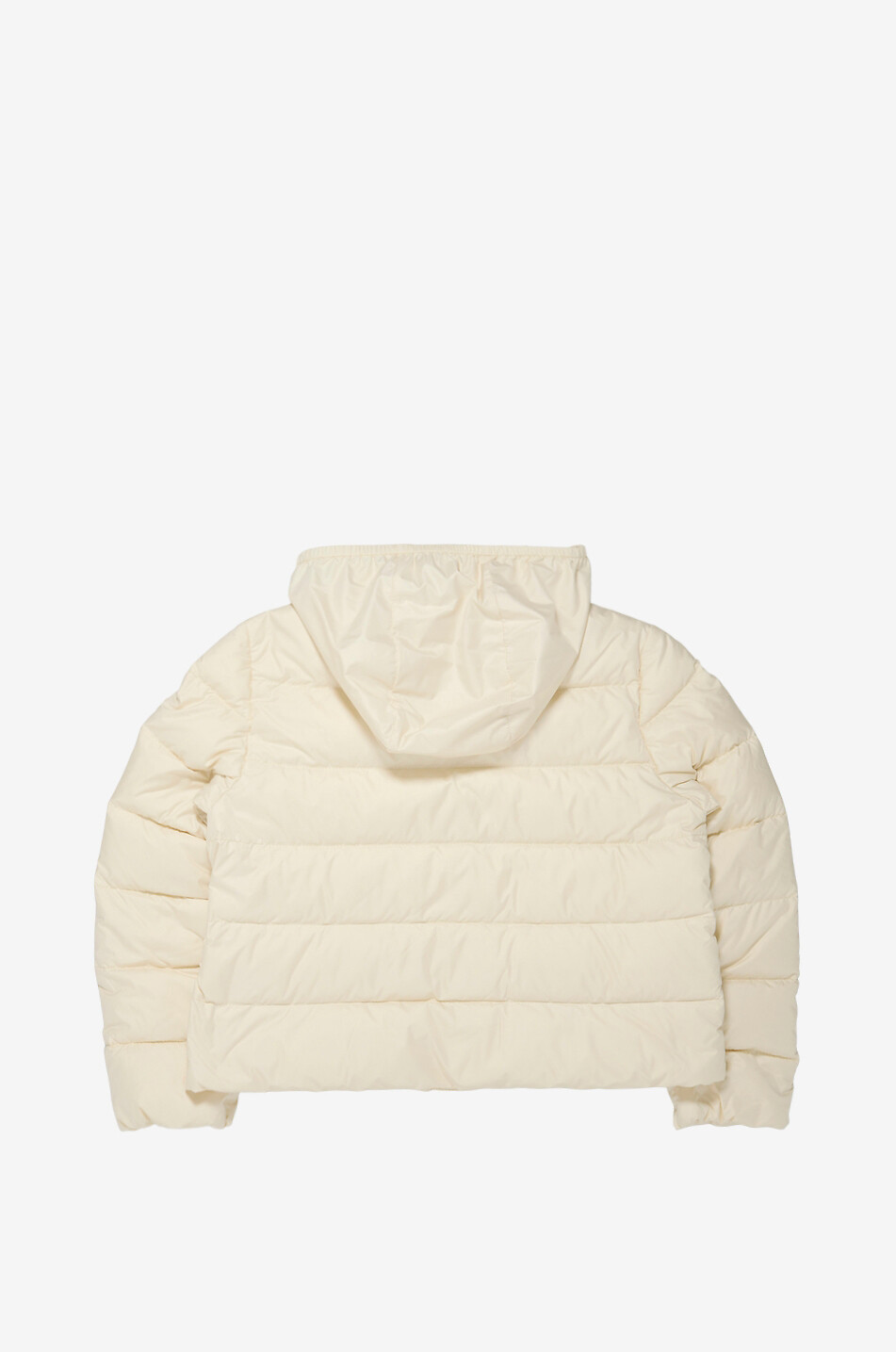 MONCLER Kurze Mädchen-Kapuzen-Daunenjacke aus technischem Gewebe Amara Mädchen CREMEFARBEN 2