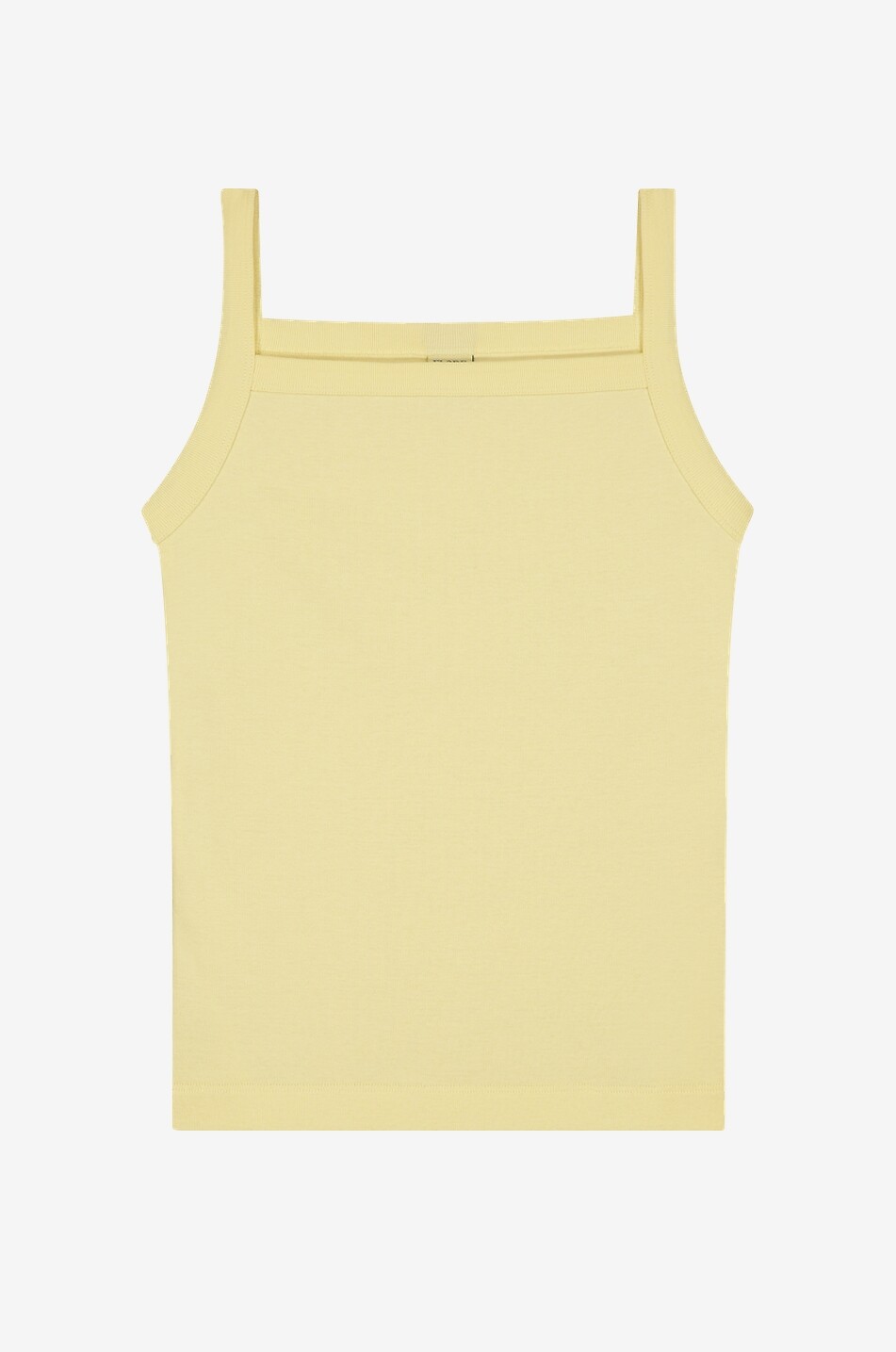 FLORE FLORE Top à bretelles à col carré en coton May Femme JAUNE CLAIR 1