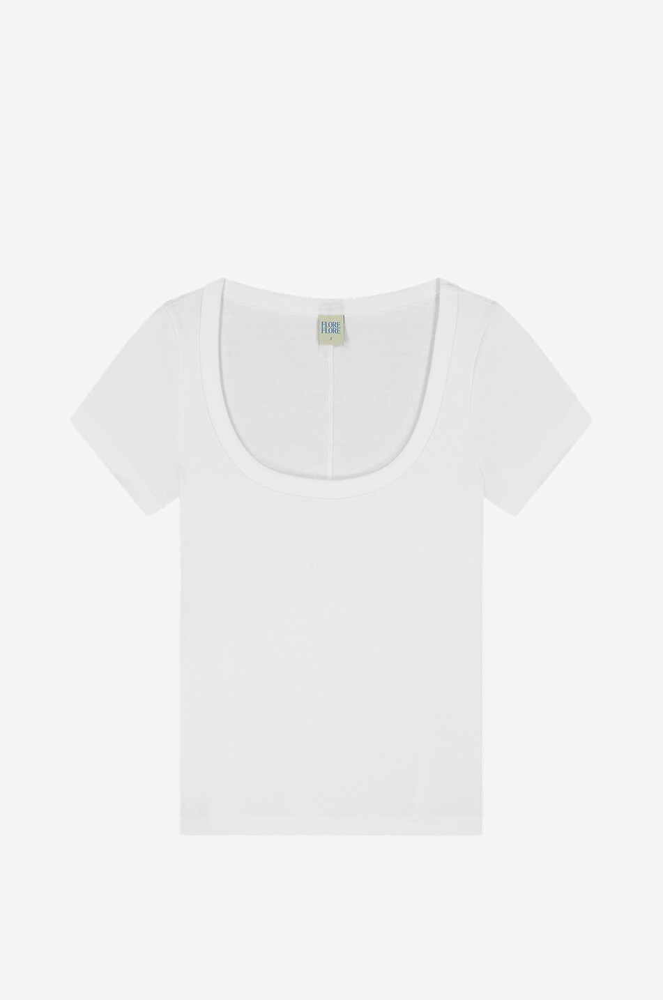 T-shirt à manches courtes et encolure en U en coton bio Lulu Baby