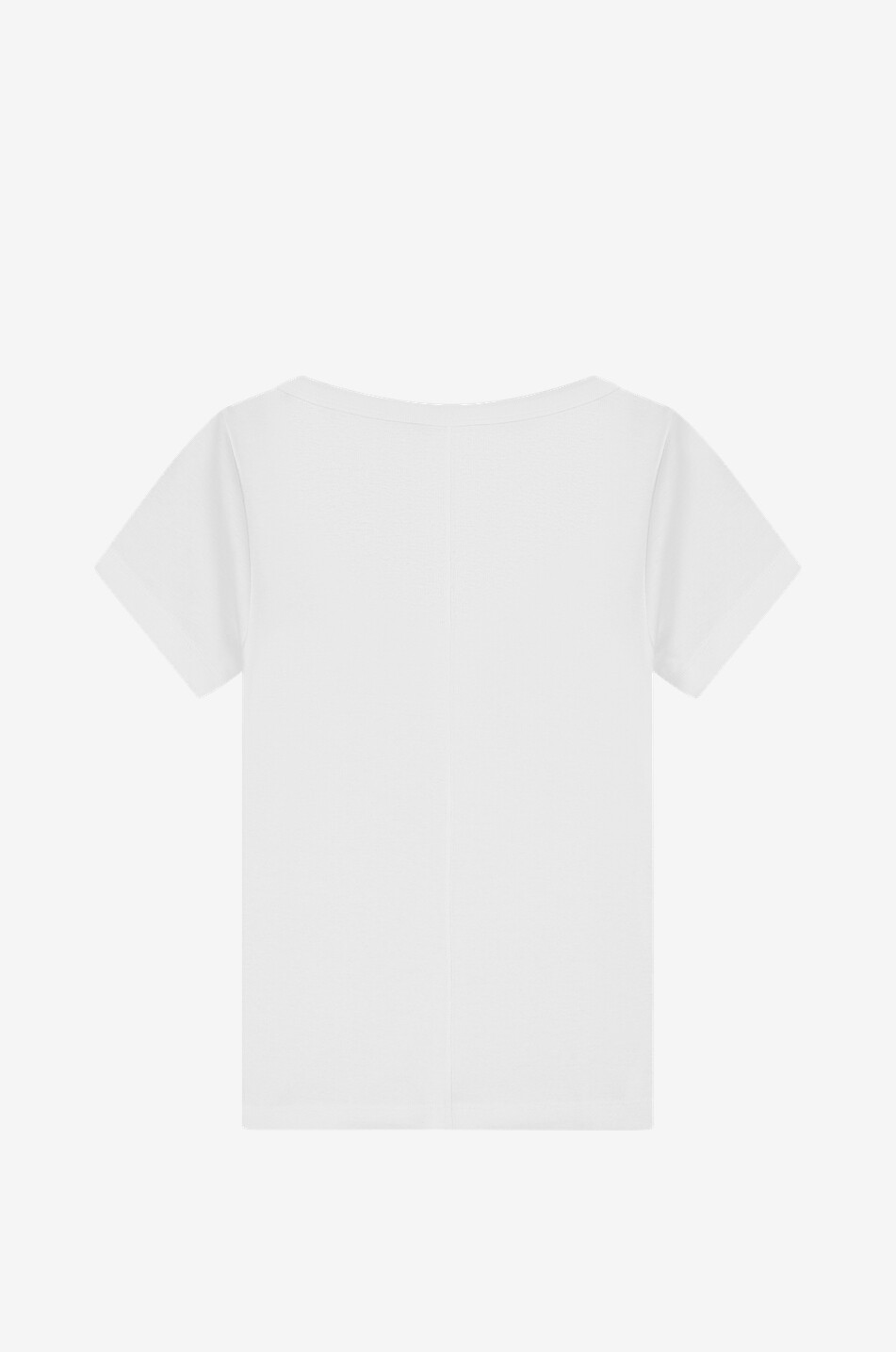 FLORE FLORE T-shirt à manches courtes et encolure en U en coton bio Lulu Baby Femme BLANC 2