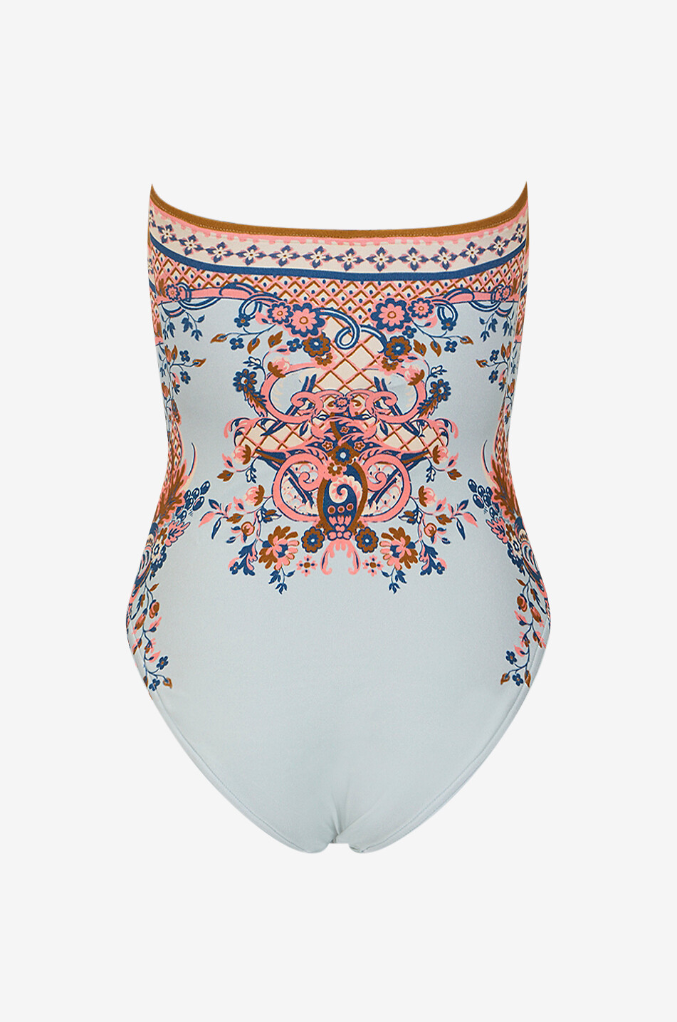 ZIMMERMANN Maillot de bain bandeau à découpe Aster Scarf Tie Paisley Floral Femme MULTICOLORE 2