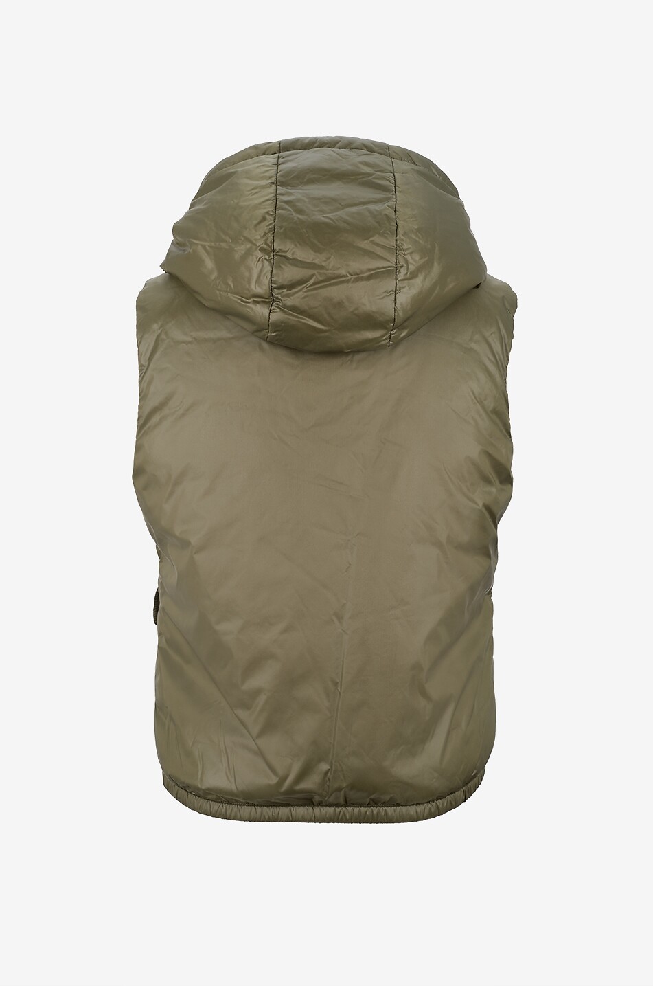 MONCLER Lansette sleeveless hooded down jacket Women GREEN 2