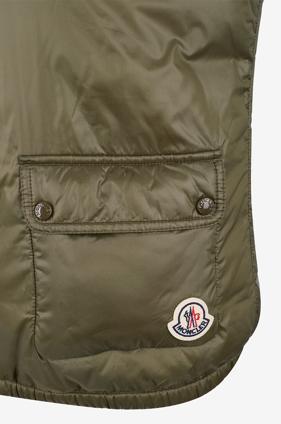 MONCLER Lansette sleeveless hooded down jacket Women GREEN 3