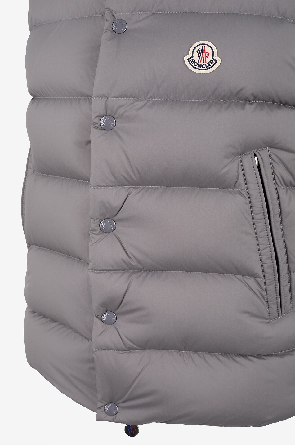 MONCLER Tibb high-neck sleeveless quilted down jacket Men GREY 3