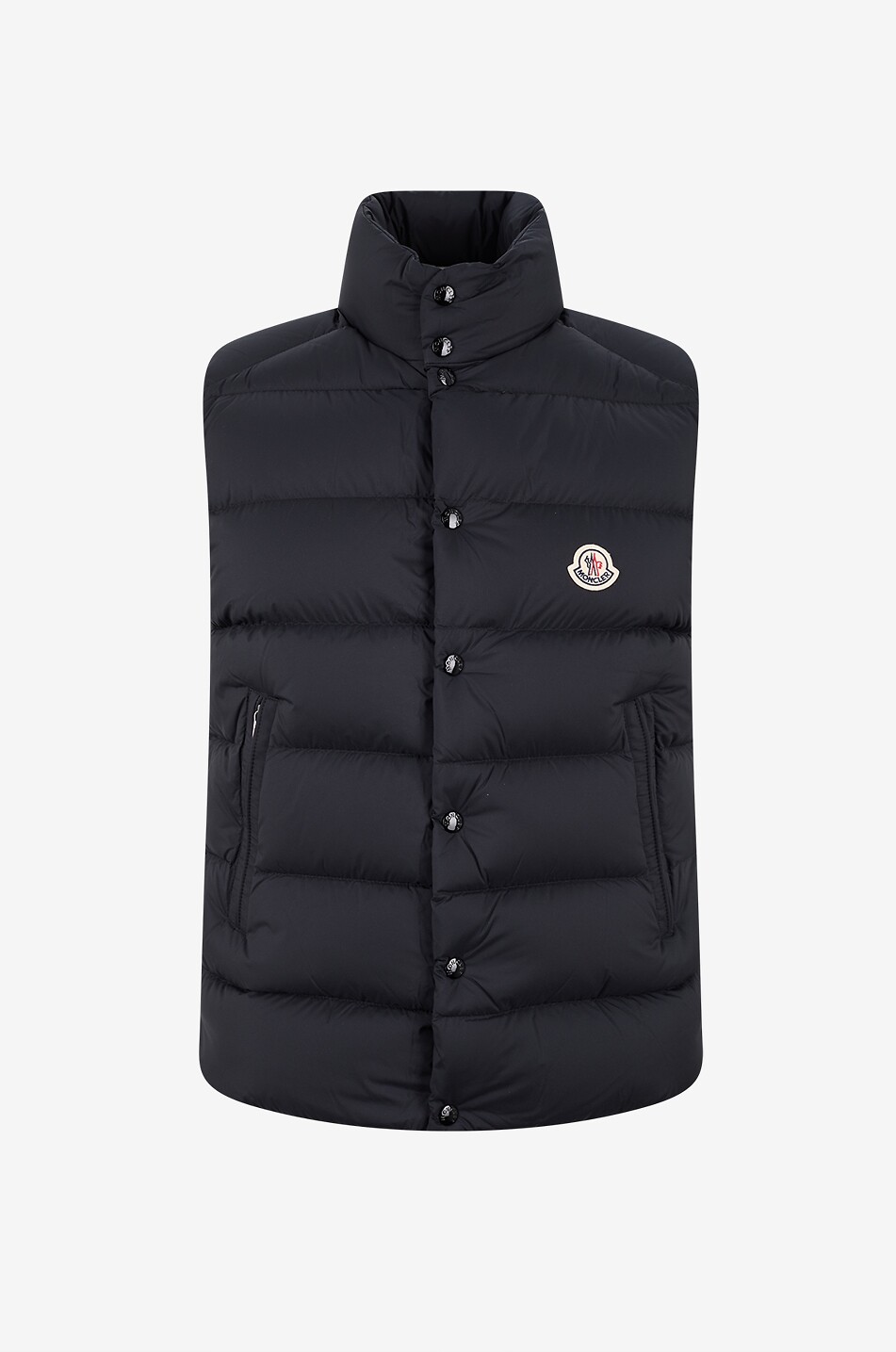 MONCLER Tibb high-neck sleeveless quilted down jacket Men BLACK 1