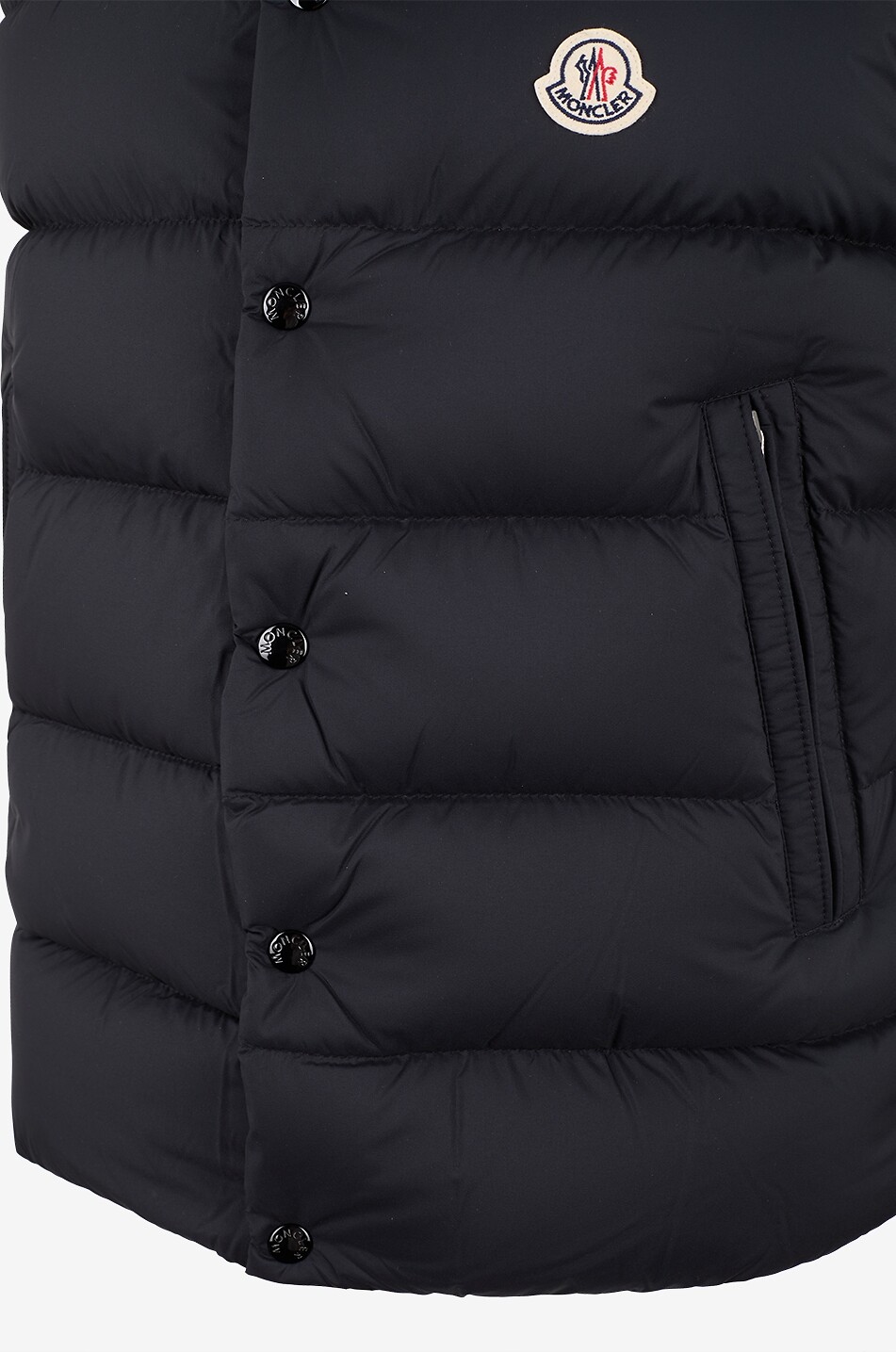 MONCLER Tibb high-neck sleeveless quilted down jacket Men BLACK 3